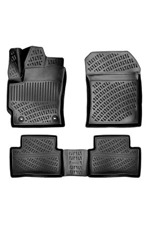 Toyota Corolla Cross 2022 Uyumlu Araca Özel Tasarım 3D Havuzlu Paspas