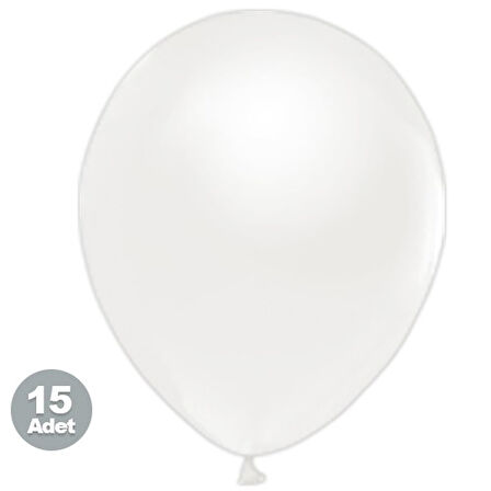 PASTEL BALON BEYAZ 10 ADET