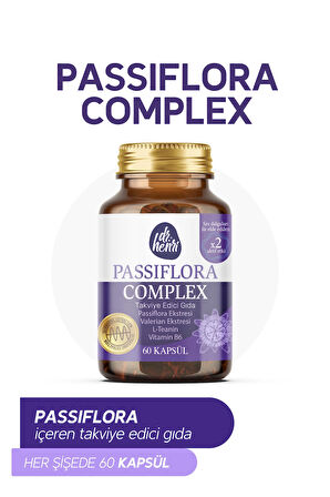 Passiflora Complex 60 Kapsül Bitkisel Takviye