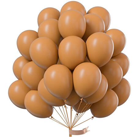 PASTEL BALON KARAMEL 10 ADET