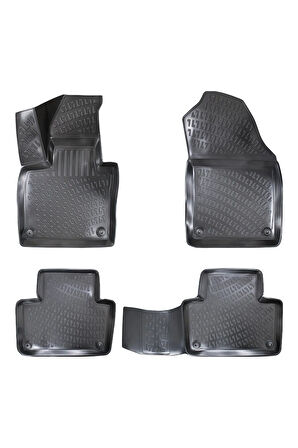 Volvo XC-90 2018 Araca Özel Tasarım 3D Havuzlu Paspas