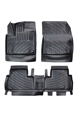 Peugeot Rifter 2019 Araca Özel Tasarım 3D Havuzlu Paspas