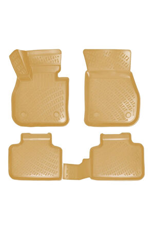 Bmw X1 2021 Araca Özel Tasarım 3D Havuzlu Bej Paspas