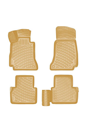 Mercedes E Serisi W213 2020 Araca Özel Tasarım 3D Havuzlu Bej Paspas