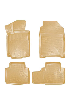 Honda CR-V 2016 Araca Özel Tasarım 3D Havuzlu Bej Paspas