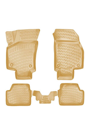 Opel Astra G 1998 Araca Özel Tasarım 3D Havuzlu Bej Paspas