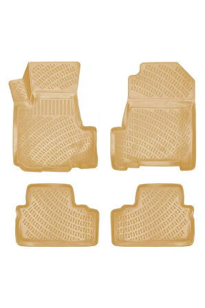 Honda CR-V 2011 Araca Özel Tasarım 3D Havuzlu Bej Paspas