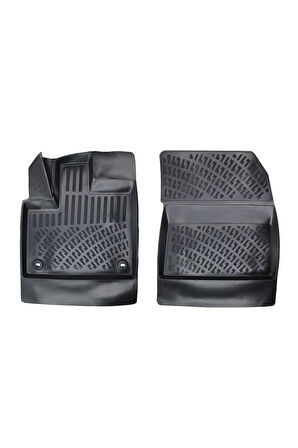 Citroen Berlingo PANELVAN (2 Parça) 2023 Araca Özel Tasarım 3D Havuzlu Paspas