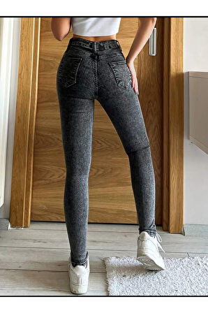 2003 Kadın Likralı Skinny Slim Fit Jeans Kot Denim Pantolon