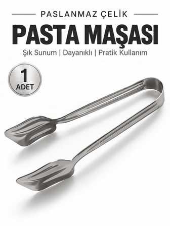 BEYLİNİ Paslanmaz Çelik Pasta Maşası Kek Börek Kurabiye Servis Maşası Tatlı Sunum Maşası Mutfak Servis Aparatı