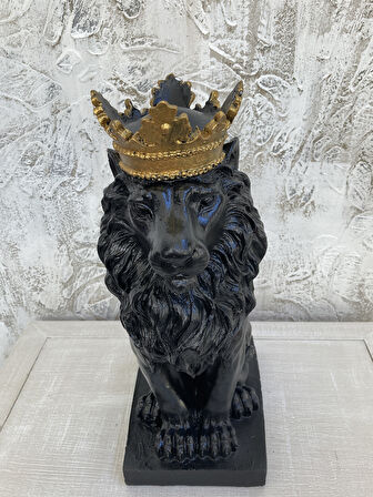 Aslan Taçlı Heykel, Biblo Siyah Büyük