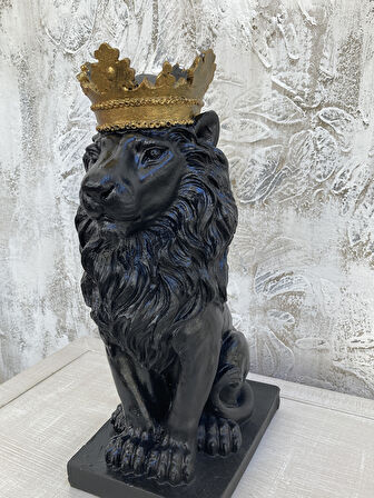 Aslan Taçlı Heykel, Biblo Siyah Büyük