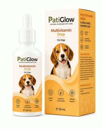 PatiGlow Köpek Multivitamin Damla Vitamin Mineral Omega 50 ml