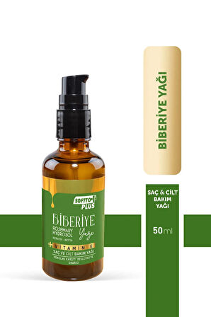 Biberiye Rosemary Hydrosol Yağı 50 ml - Keratin, Biotin & Vitamin E ile Saç Uzatma ve Onarım