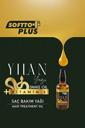 Yılan Yağı + Vitamin E 50 ml - Saç Dökülmesine Karşı, Sağlıklı ve Parlak Saçlar Için