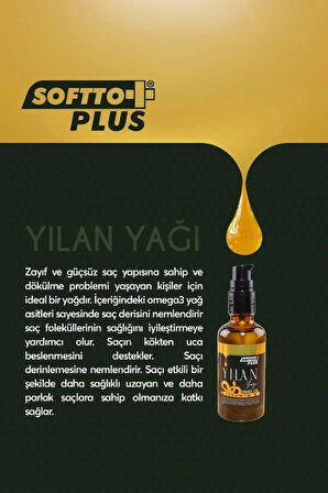 Yılan Yağı + Vitamin E 50 ml - Saç Dökülmesine Karşı, Sağlıklı ve Parlak Saçlar Için