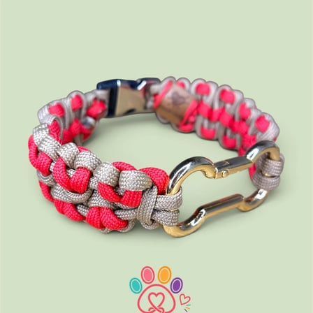 Loveknot Paracord Köpek Tasması Hand Made El Yapımı 