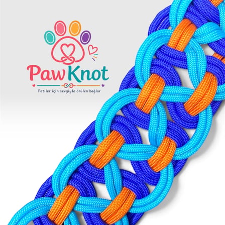Okyanus Düğümü Paracord Tasma Kolye Hand Made 