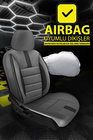 Mercedes-benz T-mod. (s124) 230 Te (124.083) (132 Hp)  UYUMLU  Tay Tüyü Oto Koltuk Kılıfı FÜME