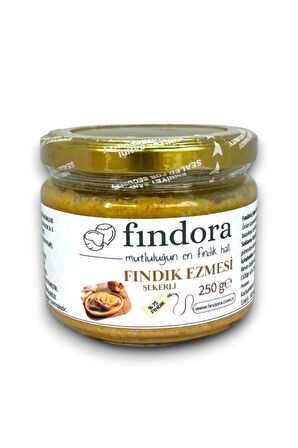 FINDORA FINDIK EZMESİ ŞEKERLİ 250 Gr