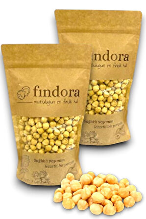 FINDORA TAZE KAVRULMUŞ İÇ FINDIK 2 x 500 Gr - DOYPACK
