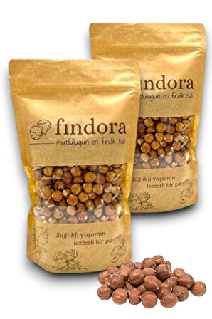 FINDORA NATUREL İÇ FINDIK 2 X 500 Gr - DOYPACK