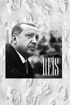 Recep Tayyip Erdoğan Cumhurbaşkanı Başkan Erdoğan RTE Kanvas Tablo (7 Farklı Ölçü)