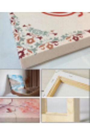 Soyut Sanatsal Mor Modern Kanvas Tablo