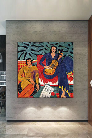 Henri Matisse La Musique 1939 Kanvas Tablo