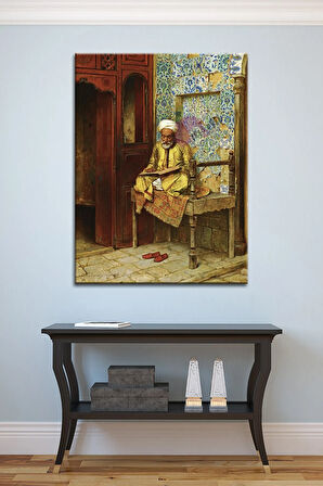 Arthur Von Ferraris Kitap Okuyan Adam Dini Kanvas Tablo