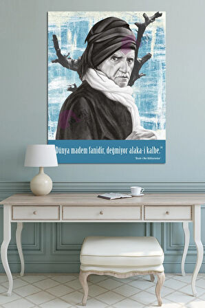 Saidi Nursi Risalei Nur Sözler Islami Dini Hat Kanvas Tablo
