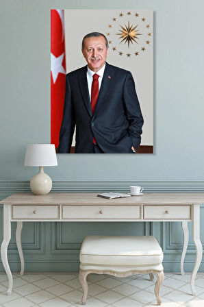 Erdoğan Rte Kanvas Tablo (7 Farklı Ölçü)
