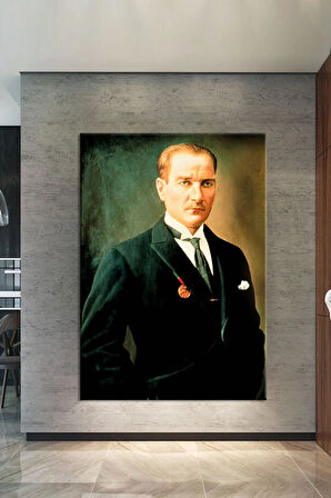 Mustafa Kemal Atatürk Portre Kanvas Tablo (8 Farklı Ölçü)