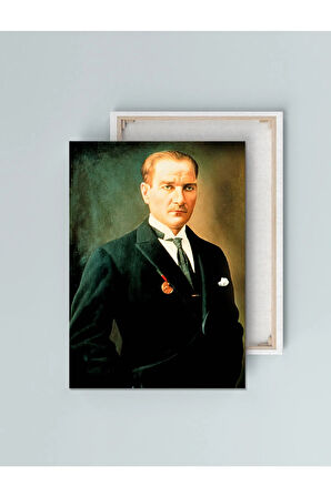 Mustafa Kemal Atatürk Portre Kanvas Tablo (8 Farklı Ölçü)