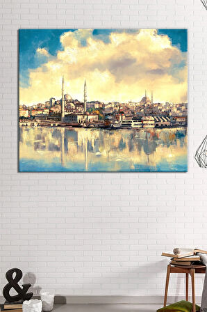 Istanbul Tarihi Yarımada Dekoratif Kanvas Tablo (6 Farklı Ölçü)