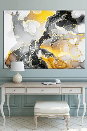 Soyut Sanatsal Dekoratif Kanvas Tablo Renklerin Dansı