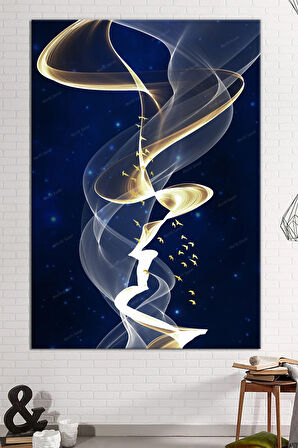 Renklerin Dansı Sanatsal Kanvas Tablo Renklerin Dansı (8 Farklı Ölçü)