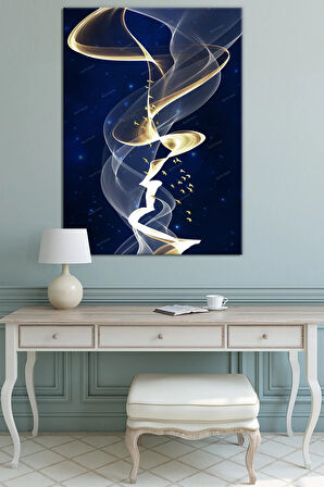 Renklerin Dansı Sanatsal Kanvas Tablo Renklerin Dansı (8 Farklı Ölçü)