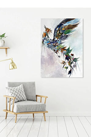 Kuşlar Hayvanlar Alemi Dekoratif Kanvas Tablo