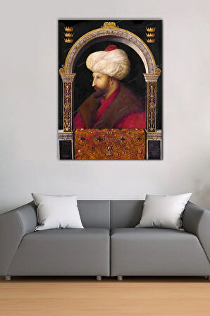 Fatih Sultan Mehmet Han Osmanlı Kanvas Tablo