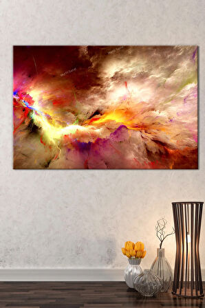 Renklerin Dansı Soyut Sanatsal Kanvas Tablo