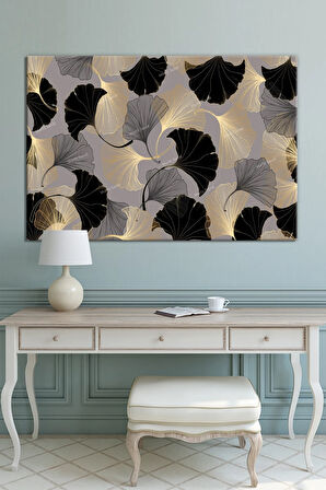 Yapraklar Dekoratif Sanatsal Kanvas Tablo (8 Farklı Ölçü)