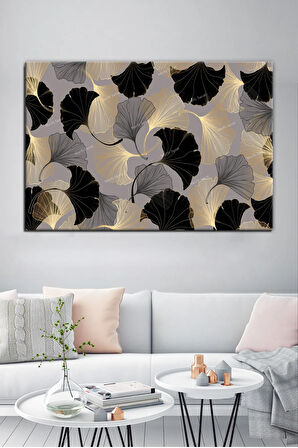 Yapraklar Dekoratif Sanatsal Kanvas Tablo (8 Farklı Ölçü)