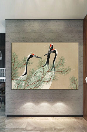 Kuşalar Zarif Kuşlar Dekoratif Kanvas Tablo