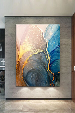 Renklerin Dansı Soyut Sanatsal Muhteşem Kanvas Tablo (8 Farklı Ölçü)