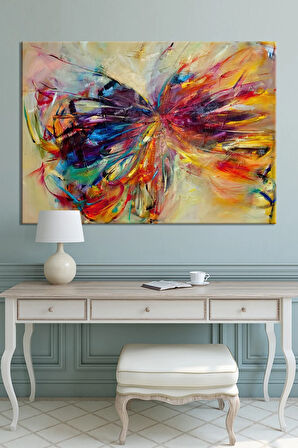 Kelebek Etkisi Ve Renkler Sanatsal Kanvas Tablo