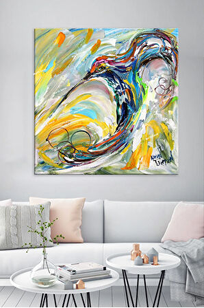 Kırlangıç Sanatsal Dekoratif Kanvas Tablo