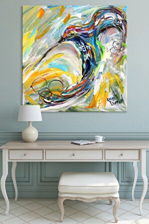 Kırlangıç Sanatsal Dekoratif Kanvas Tablo