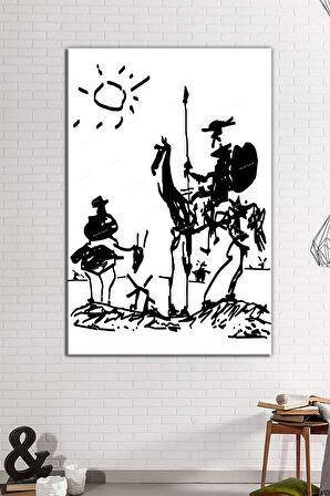 Pablo Picasso Don Kişot Don Quixote Kanvas Tablo