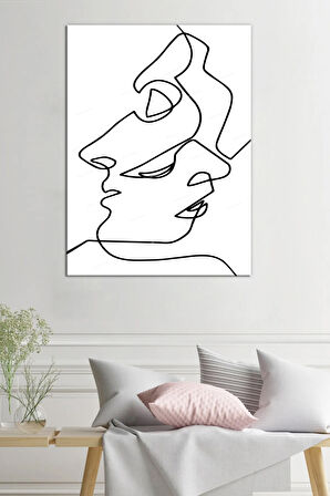 Yüzler Ve Suretler Dekoratif Kanvas Tablo